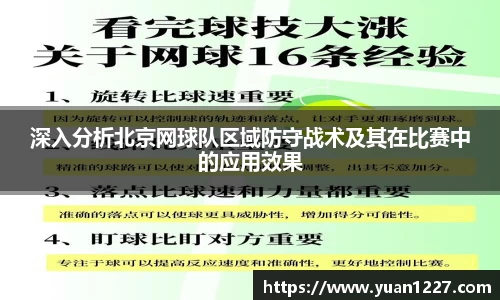 深入分析北京网球队区域防守战术及其在比赛中的应用效果